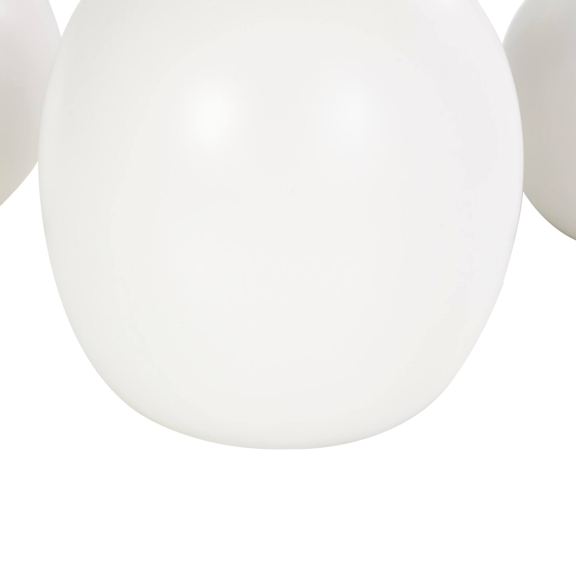 CosmoLiving by Cosmopolitan White Ceramic Round Bud Vase Set with Multiple Openings
